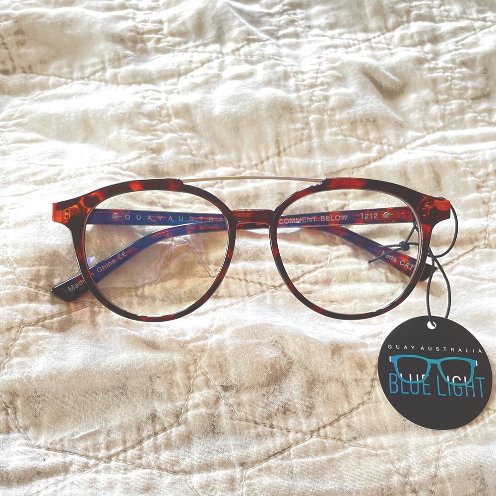 NWT 🧡 QUAY Blue-light Glasses